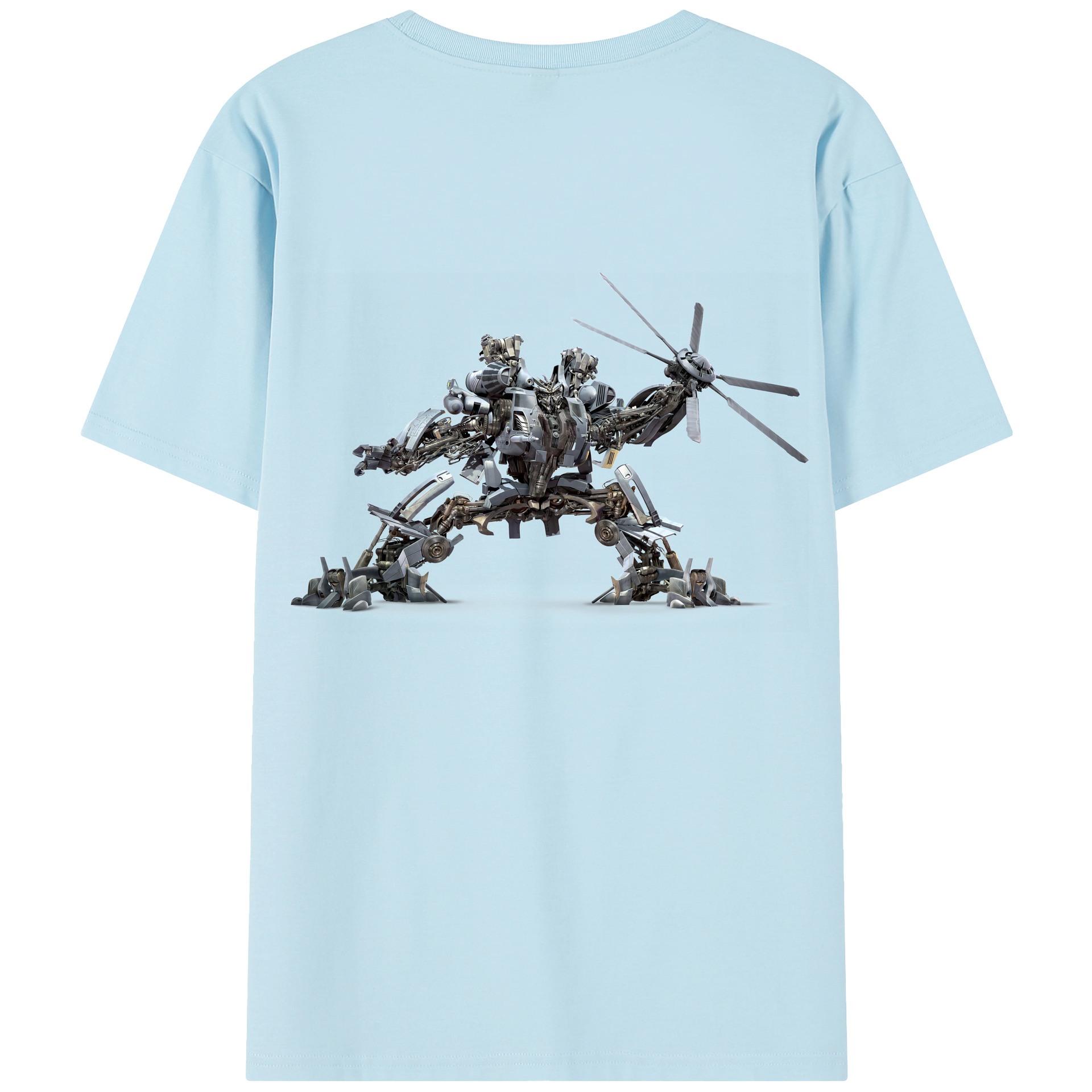 （画像用） Transformers トランスフォーマー 綿100％半袖Tシャツ（背面プリント）